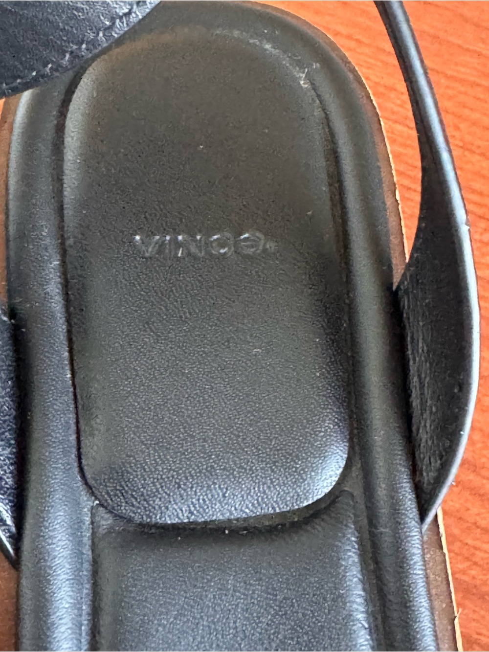 Vince Phillipa Leather Platform Sandals Black Brown 8.5 70s Retro Chunky - Picture 4 of 12